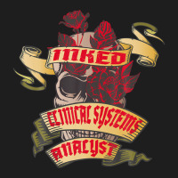 Clinical Systems Analyst Inked Skull & Red Roses Tattoo Classic T-shirt | Artistshot