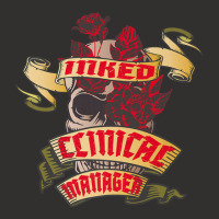 Clinical Manager Inked Skull & Red Roses Tattoo Champion Hoodie | Artistshot