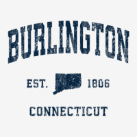 Burlington Connecticut Ct Vintage Athletic Navy Sports Desig Classic T-shirt | Artistshot