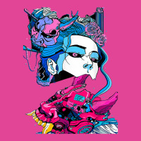 Cyberpunk Aesthetic Samurai Demons Mask Japanese Girl T-shirt | Artistshot