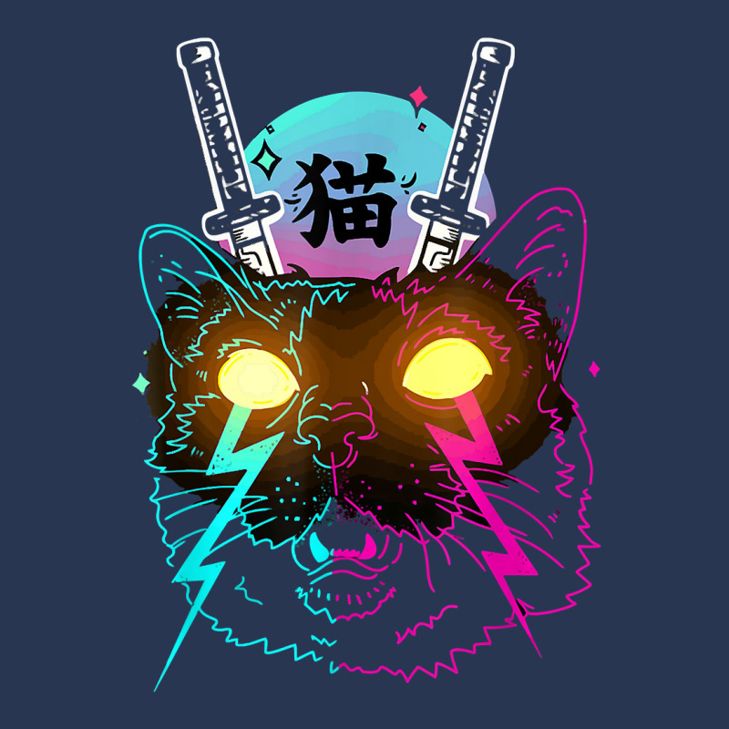 Cyberpunk Cat Kitten Japanese Retro Vaporwave Cats Men Denim Jacket by mintoosaenanf | Artistshot