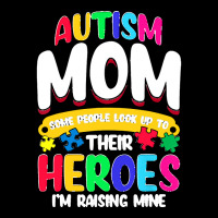 Autism Moms T  Shirt Autism Mom Shirt Some People Look Up To Their Her V-neck Tee | Artistshot