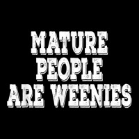 Mature People Are Weenies Retro Vintage T Shirt Cropped Hoodie | Artistshot