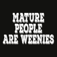 Mature People Are Weenies Retro Vintage T Shirt Scorecard Crop Tee | Artistshot