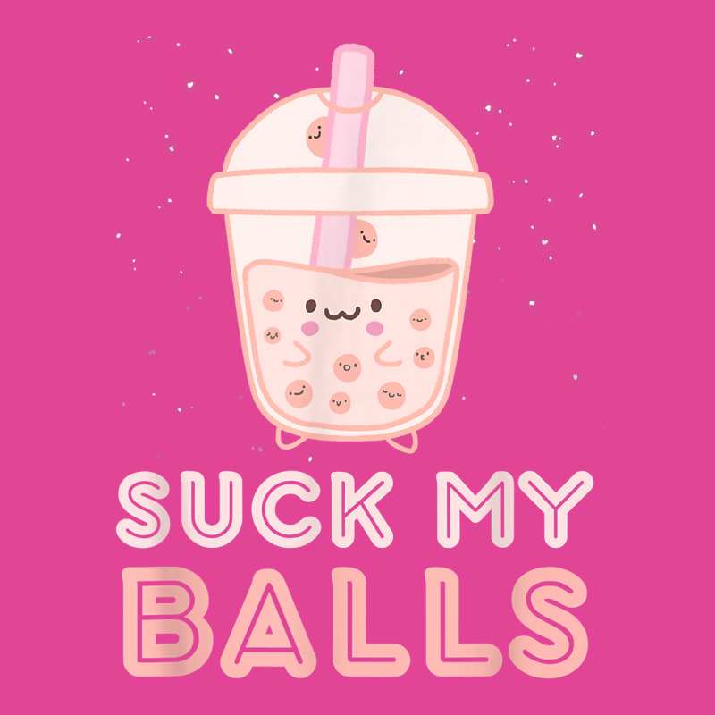 Suck My Balls Boba Tea Bubble Kawaii Face T-Shirt by jorsievinettc | Artistshot