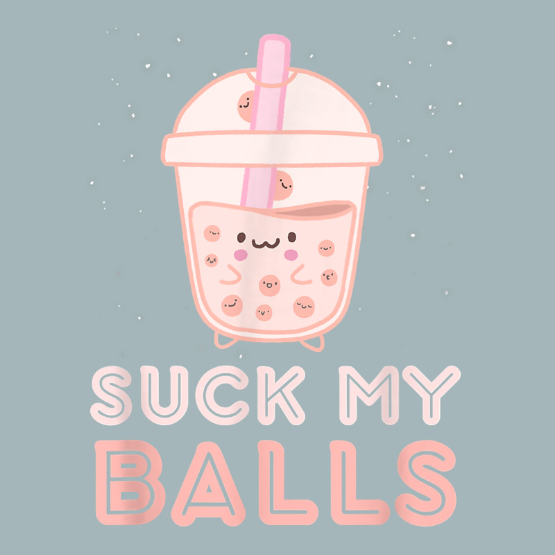 Suck My Balls Boba Tea Bubble Kawaii Face Unisex Sherpa-Lined Denim Jacket by jorsievinettc | Artistshot