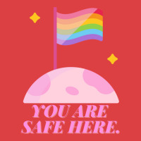 You Are Safe Here Pastel Tank Top | Artistshot