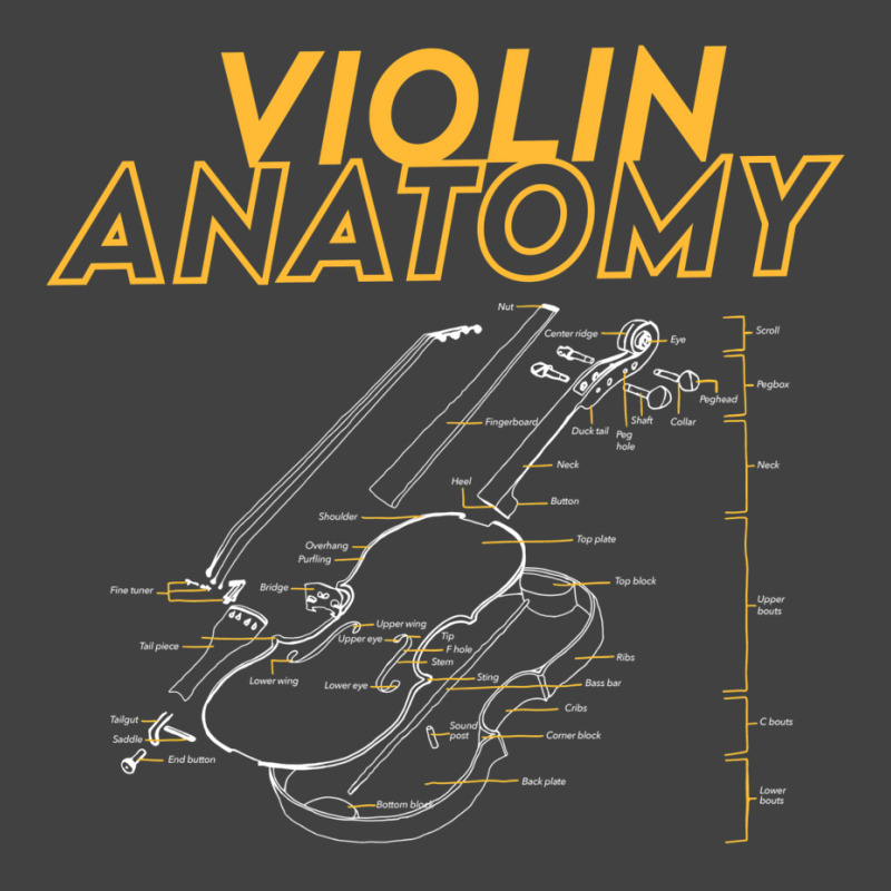 Twoset Violin   Violin Anatomy Drawing Diagram Limited Edition Vintage T-Shirt by aldbscanetoj | Artistshot