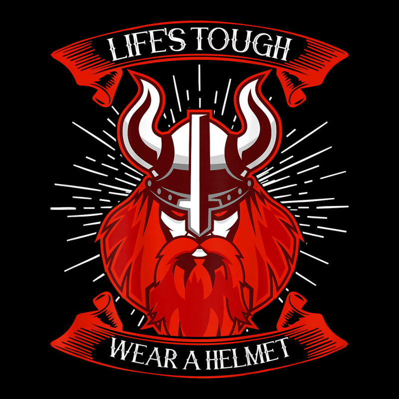 Life's Tough, Wear A Helmet Backprint  Norse Viking T Shirt Adjustable Cap | Artistshot