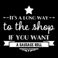 It's A Long Way To The Shop If You Want A Sausage Roll Cropped Hoodie | Artistshot