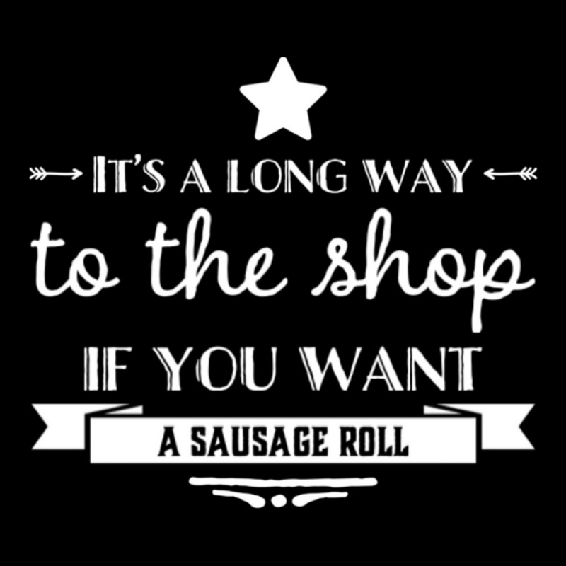 It's A Long Way To The Shop If You Want A Sausage Roll Cropped Hoodie by JohnMcroberts | Artistshot