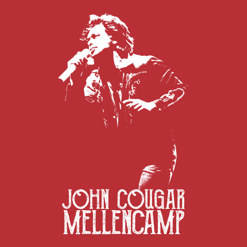 John Cougar   The White Stencil T-Shirt by bahmedarnous | Artistshot