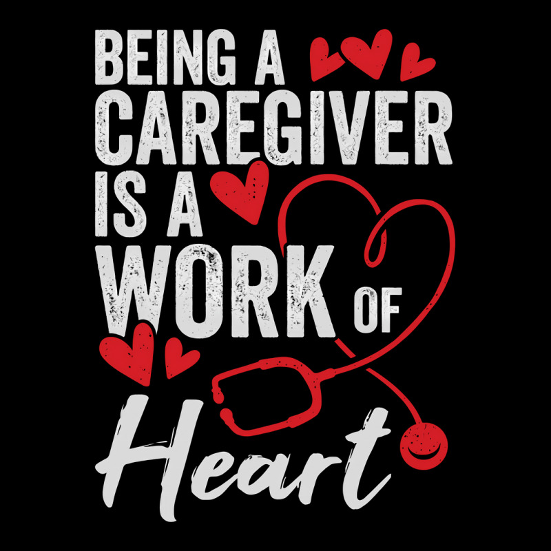 Being A Caregiver Is A Work Of Heart Men's Long Sleeve Pajama Set | Artistshot