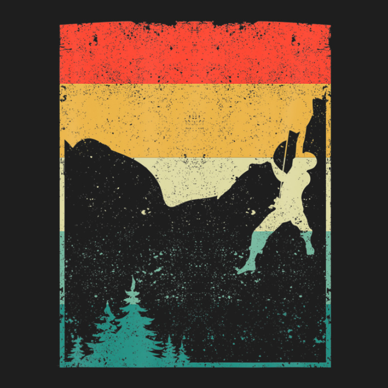 Climbing Bouldering Freeclimbing Rock Climber Retro Vintage Classic T-shirt | Artistshot