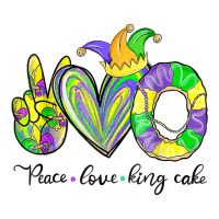 Peace Love King Cake Mardi Gras Tshirt Men Women Kids T Shirt Sticker | Artistshot