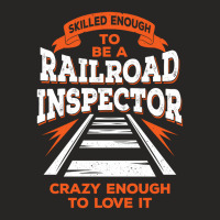 Funny Track Railroad Inspector Gift Ladies Fitted T-shirt | Artistshot