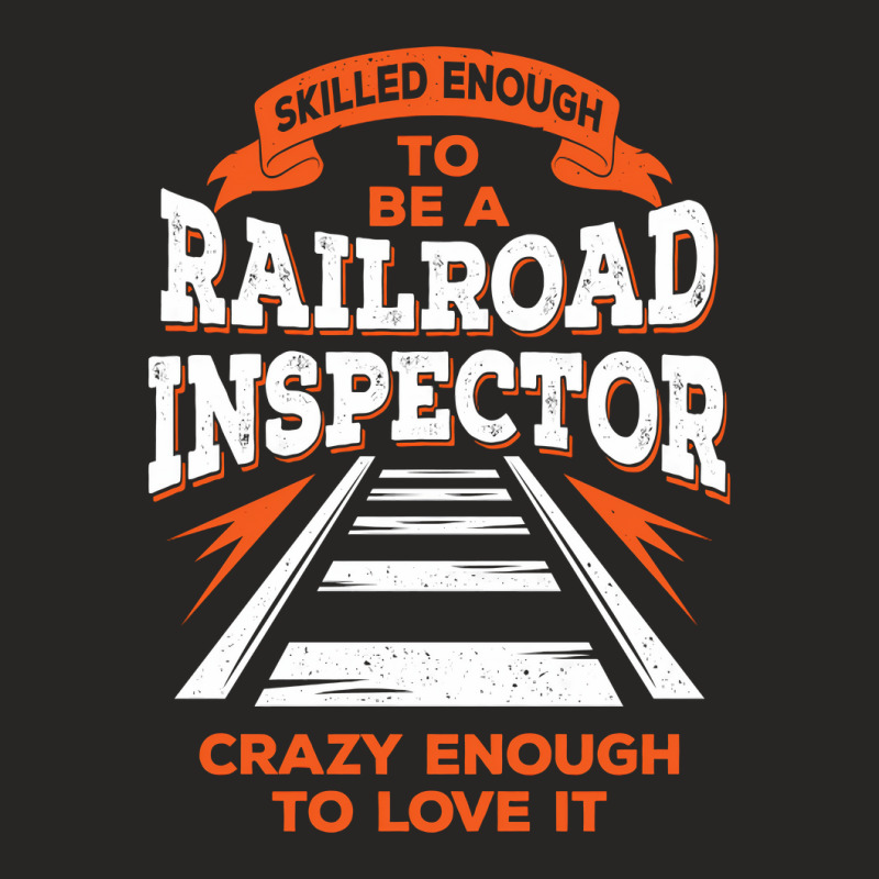 Funny Track Railroad Inspector Gift Ladies Fitted T-Shirt by MaxieKrist | Artistshot