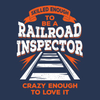 Funny Track Railroad Inspector Gift Men Denim Jacket | Artistshot