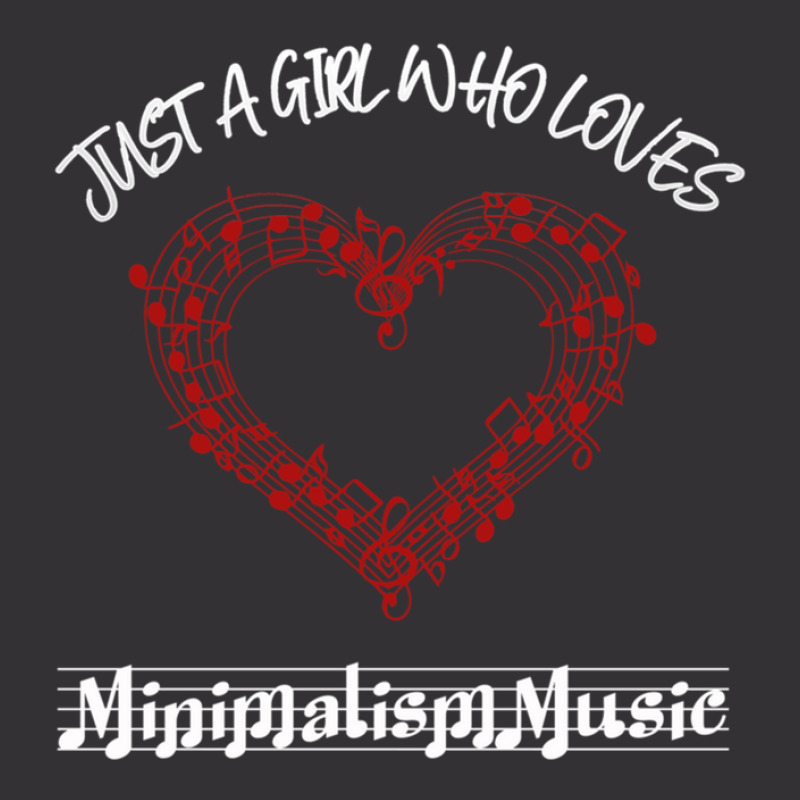 Just A Girl Who Loves Minimalism Music Vintage Hoodie by JasonPaxton | Artistshot