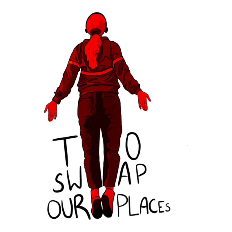 Max Floating To Swap Our Places Red Sticker by SandeeNardi | Artistshot