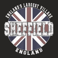 Sheffield England, Vintage English Flag T Shirt Ladies Fitted T-shirt | Artistshot