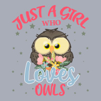 Just A Girl Who Loves Owls For Light Tank Dress | Artistshot