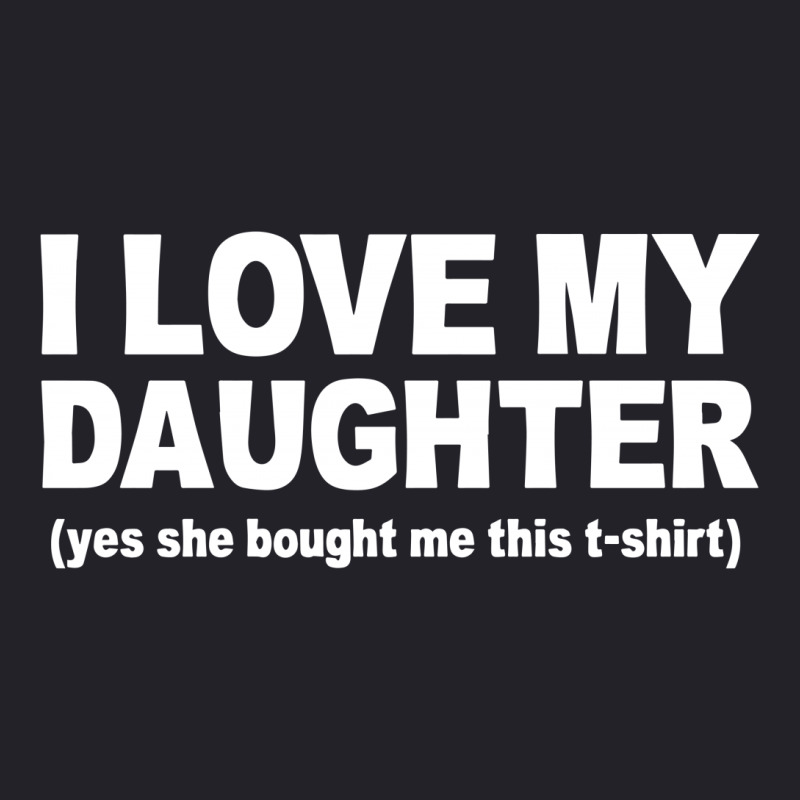 I Love My Daughter Slogan Unisex Sherpa-lined Denim Jacket | Artistshot