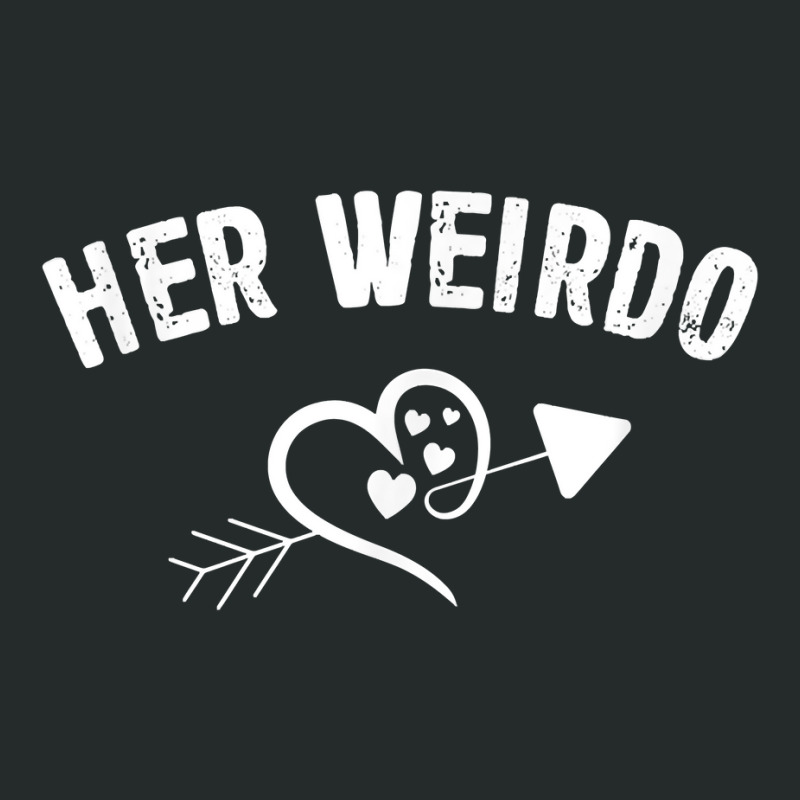 Valentine Day Her Weirdo For Him Couple Matching Dress T Shirt Women's Triblend Scoop T-shirt by nilda1pr4klauer | Artistshot