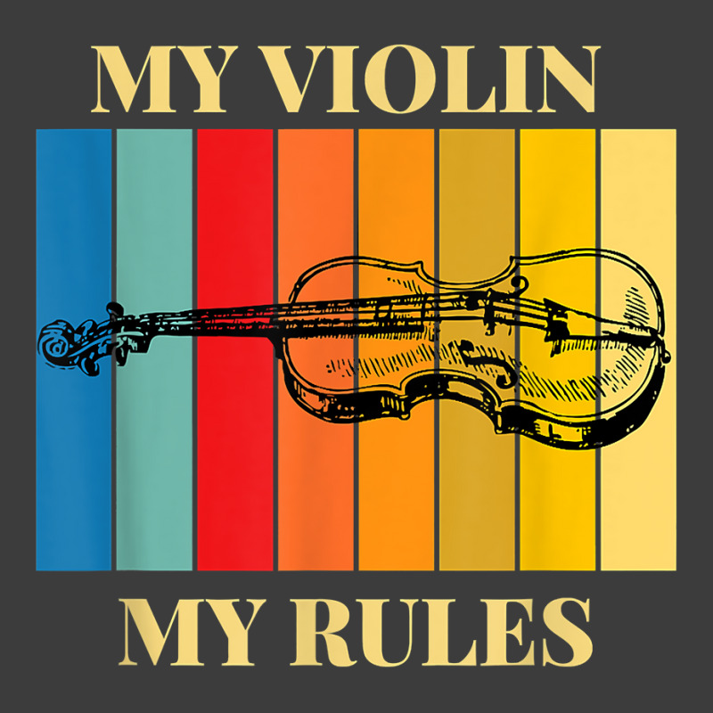 Violin My Violin My Rules Violinist Musical Instrument Retro T Shirt Men's Polo Shirt by kylrahal8pot | Artistshot