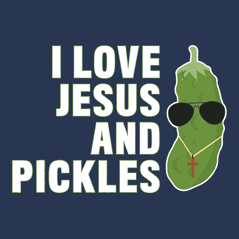 I Love Jesus And Pickles   Christian   Boys Girls Women Gift T Shirt Men Denim Jacket by adam.troare | Artistshot