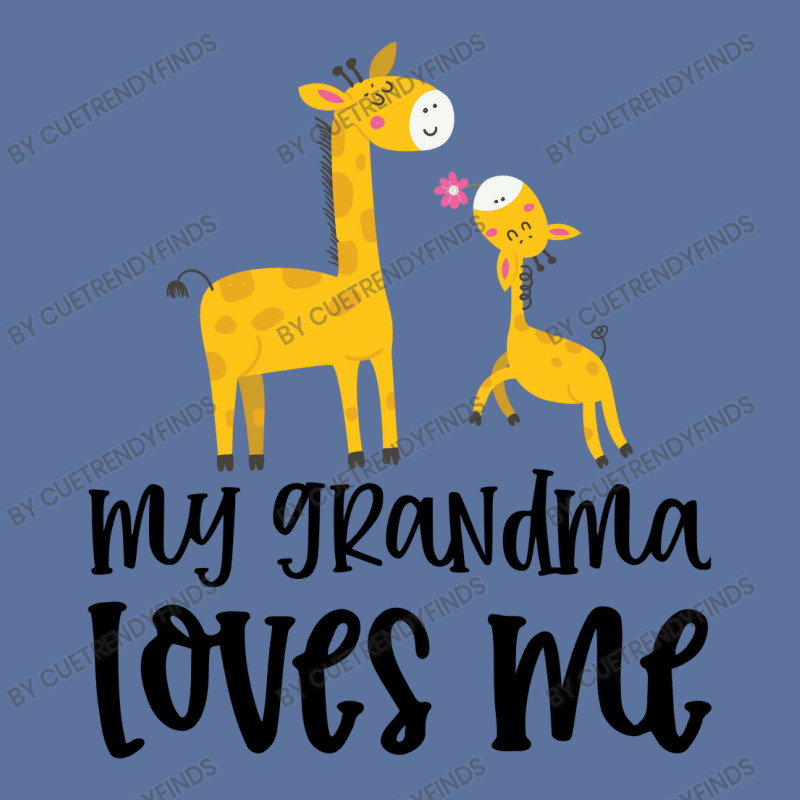 Giraffe With Pink Flower My Grandma Loves Me Lightweight Hoodie by CueTrendyFinds | Artistshot