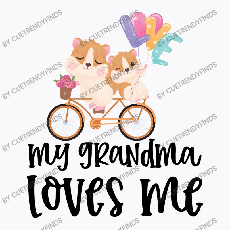 Hamsters On Bike My Grandma Loves Me T-Shirt by CueTrendyFinds | Artistshot