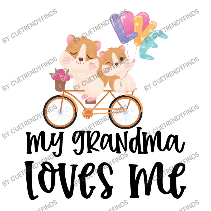 Hamsters On Bike My Grandma Loves Me Unisex Hoodie by CueTrendyFinds | Artistshot