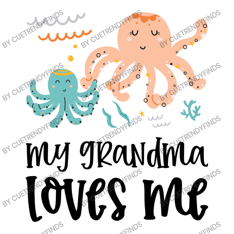 Octopus Grandma Loves Me 3/4 Sleeve Shirt by CueTrendyFinds | Artistshot