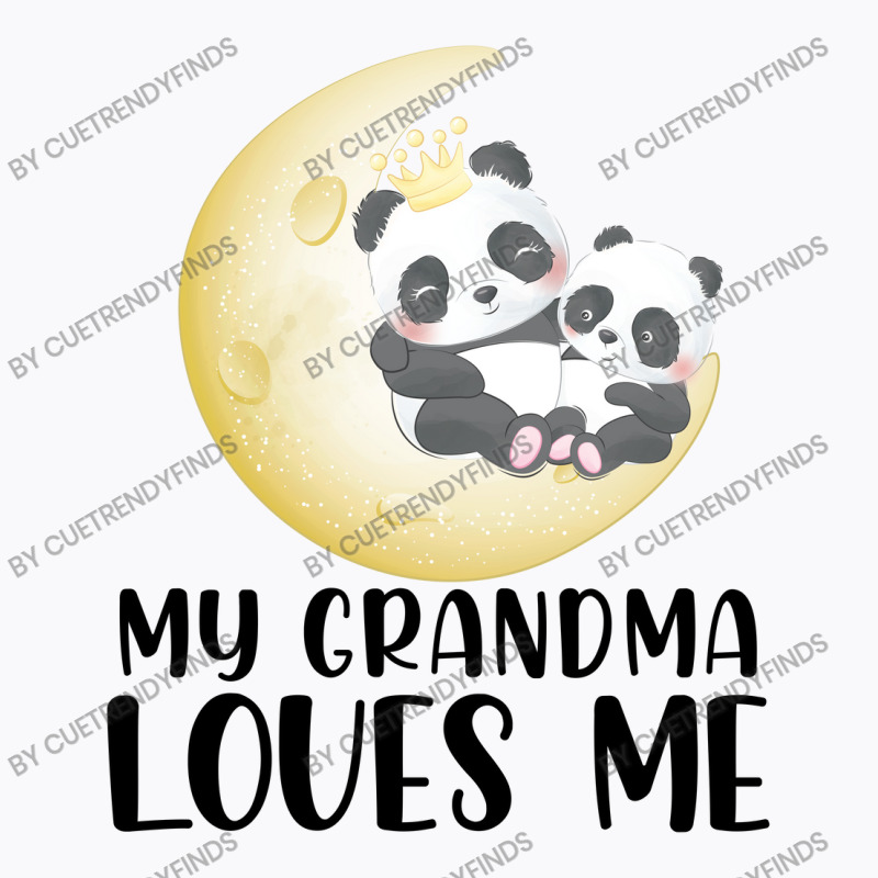 Panda Moon  Grandma Loves Me T-Shirt by CueTrendyFinds | Artistshot