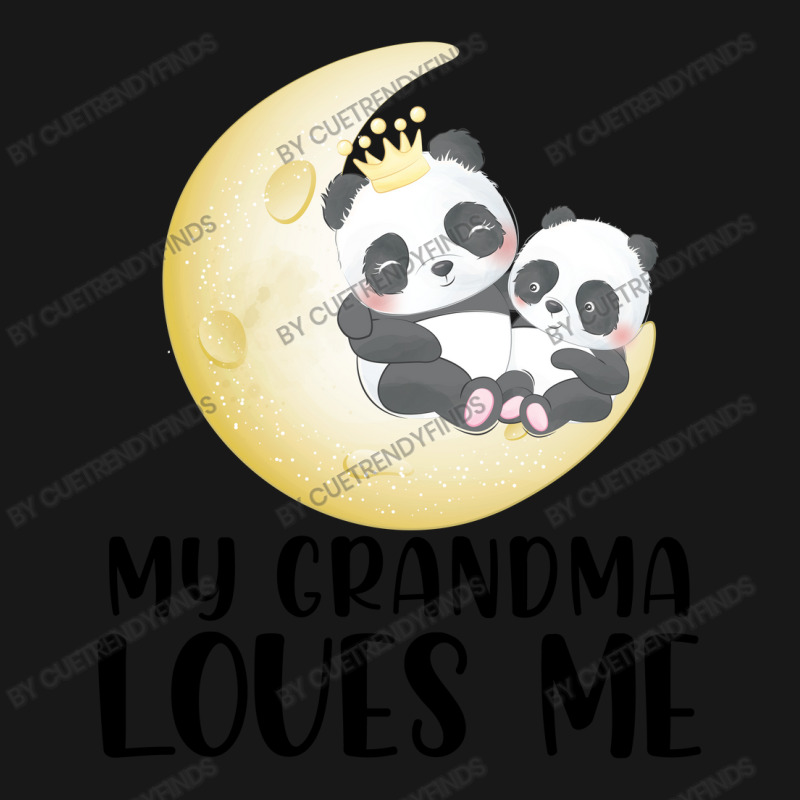 Panda Moon  Grandma Loves Me Flannel Shirt by CueTrendyFinds | Artistshot