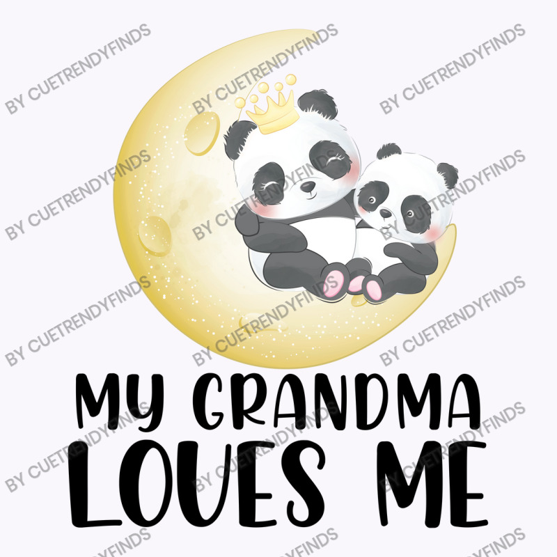 Panda Moon  Grandma Loves Me Tank Top by CueTrendyFinds | Artistshot