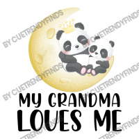 Panda Moon  Grandma Loves Me Men's 3/4 Sleeve Pajama Set | Artistshot