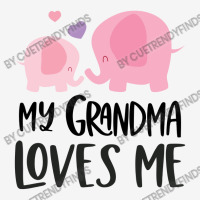 Pink Elephant Grandma Loves Me Graphic T-shirt | Artistshot