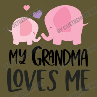 Pink Elephant Grandma Loves Me Vintage Short | Artistshot