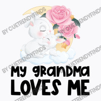 Rabbit Bunnies Pink Roses Grandma Loves Me T-shirt | Artistshot