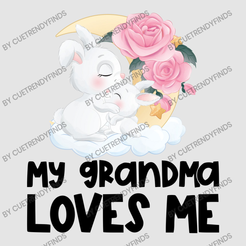 Rabbit Bunnies Pink Roses Grandma Loves Me Exclusive T-shirt by CueTrendyFinds | Artistshot