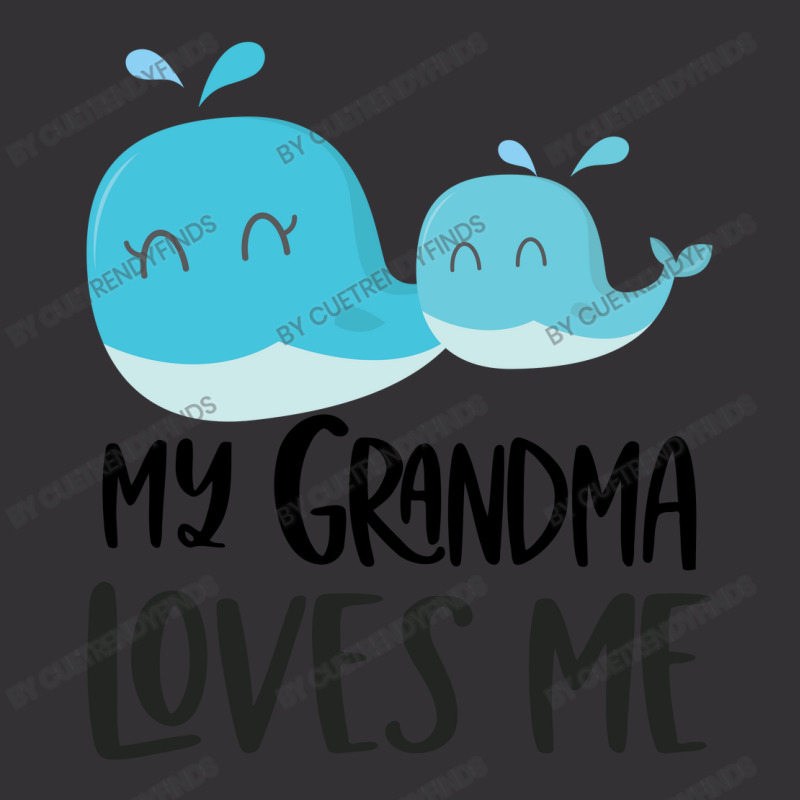 Whales Grandma Loves Me Vintage Hoodie And Short Set by CueTrendyFinds | Artistshot