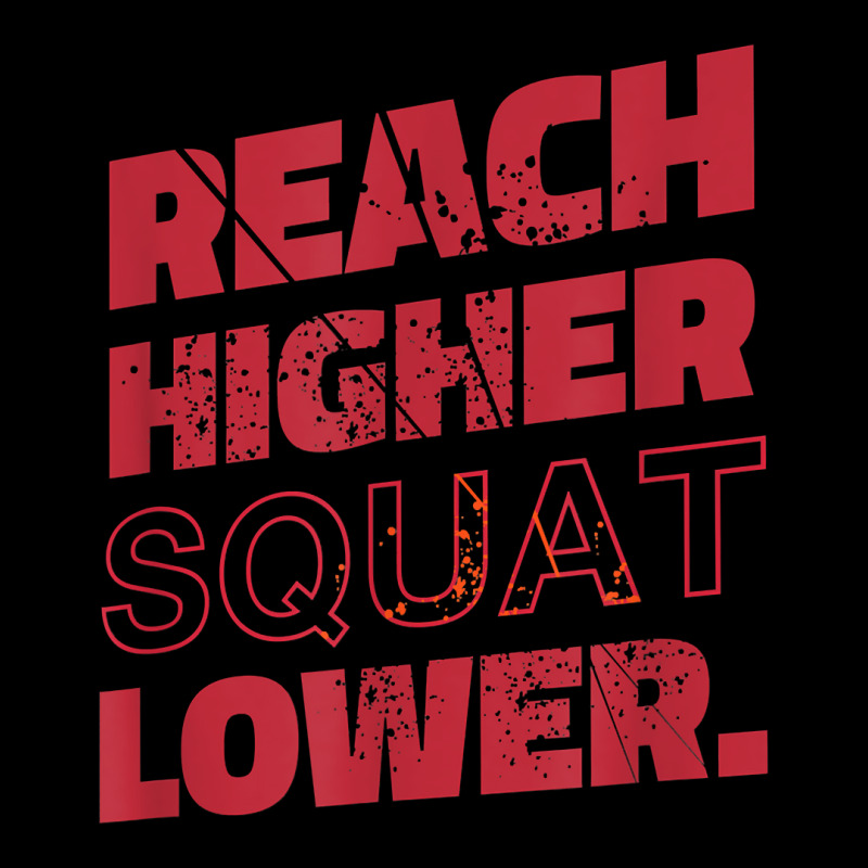 Reach High Squats Low Workout Fitness Graphics T Shirt Youth Jogger by anselmpru9bt | Artistshot