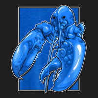 Funny Jumpscare Lobster Meme Blue Crustacean T Shirt T-shirt | Artistshot