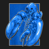 Funny Jumpscare Lobster Meme Blue Crustacean T Shirt Classic T-shirt | Artistshot