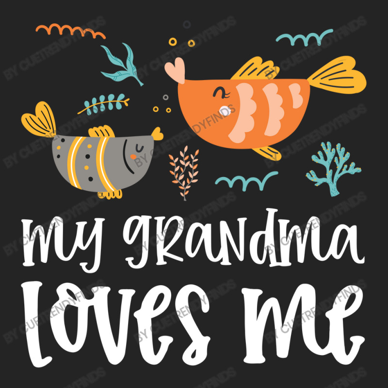 Fish Grandma Loves Me 3/4 Sleeve Shirt by CueTrendyFinds | Artistshot