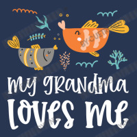 Fish Grandma Loves Me Men Denim Jacket | Artistshot