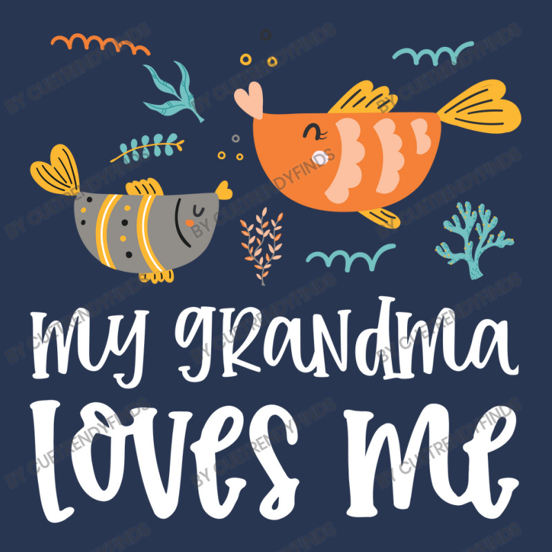 Fish Grandma Loves Me Men Denim Jacket by CueTrendyFinds | Artistshot