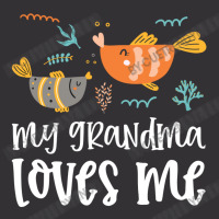 Fish Grandma Loves Me Vintage Short | Artistshot